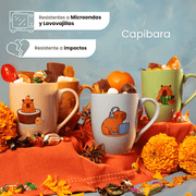 Set De 6 Taza Capibara Chefmaker de Cerámica Grabado 350ml - Chefmaker.com.mx