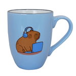 Cargue la imagen en el visor de la galería, Set De 6 Taza Capibara Chefmaker de Cerámica Grabado 350ml - Chefmaker.com.mx
