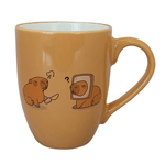 Cargue la imagen en el visor de la galería, Set De 6 Taza Capibara Chefmaker de Cerámica Grabado 350ml - Chefmaker.com.mx

