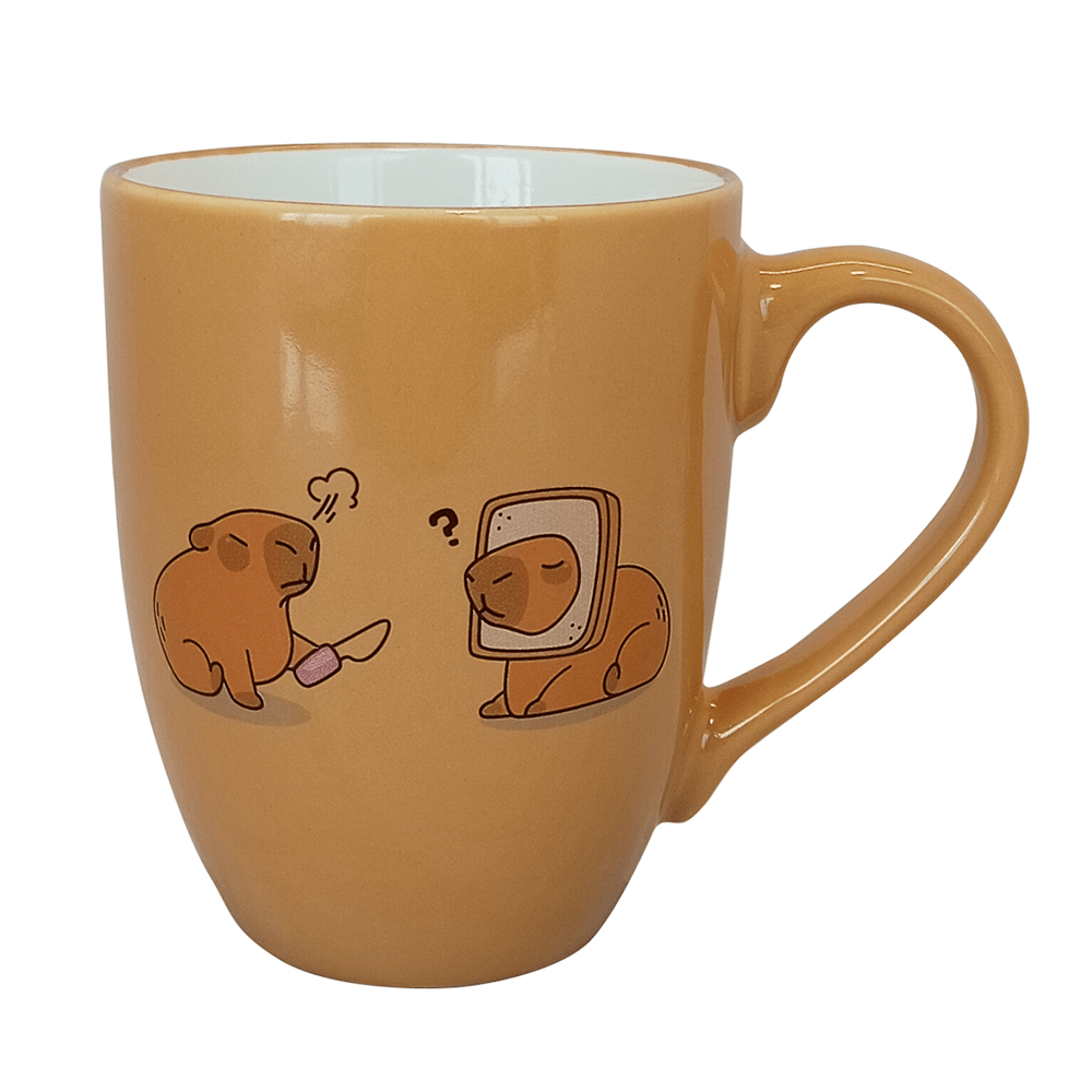 Set De 6 Taza Capibara Chefmaker de Cerámica Grabado 350ml - Chefmaker.com.mx