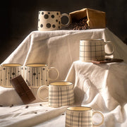 Set de 6 Taza DALMATA SET Chefmaker de Cerámica Grabado 400ml - Chefmaker.com.mx