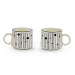 Cargue la imagen en el visor de la galería, Set de 6 Taza DALMATA SET Chefmaker de Cerámica Grabado 400ml - Chefmaker.com.mx
