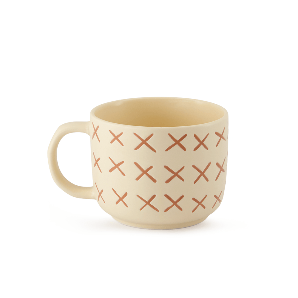 Set de 6 TERRACOTA - SET 2Z+2W+2X Chefmaker de Cerámica Grabado 400ml - Chefmaker.com.mx
