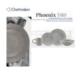 Cargue la imagen en el visor de la galería, Vajilla 16 piezas Phoenix - Chefmaker.com.mx
