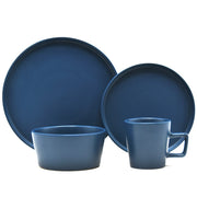 Vajilla Cerámica Praga Chefmaker Azul Para 4 personas 16 Piezas - Chefmaker.com.mx