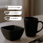 Cargue la imagen en el visor de la galería, Vajilla Cuadrada de Cerámica Sydney ChefMaker Para 4 Personas con 16 piezas - Chefmaker.com.mx
