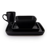 Cargue la imagen en el visor de la galería, Vajilla Cuadrada de Cerámica Sydney ChefMaker Para 4 Personas con 16 piezas - Chefmaker.com.mx
