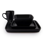 Vajilla Cuadrada de Cerámica Sydney ChefMaker Para 4 Personas con 16 piezas - Chefmaker.com.mx