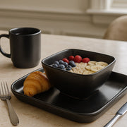 Vajilla Cuadrada de Cerámica Sydney ChefMaker Para 4 Personas con 16 piezas - Chefmaker.com.mx