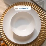 Vajilla de Cérámica Montreal Chefmaker 12 Piezas 4 Personas Bowl Plato - Chefmaker.com.mx