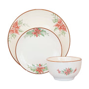 Vajilla de Cerámica Nochebuena Chefmaker Navideña 12 Piezas 4 Personas - Chefmaker.com.mx