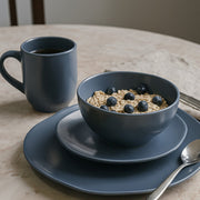 Vajilla de Cerámica Tahoe Chefmaker de 16 Piezas para 4 Personas Azul - Chefmaker.com.mx