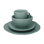 Cargue la imagen en el visor de la galería, Vajilla de Cerámica Tahoe O Chefmaker de 16 Piezas para 4 Personas Verde - Chefmaker.com.mx