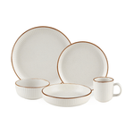 Cargue la imagen en el visor de la galería, Vajilla de Cerámica Zurich Chefmaker para 4 personas con 20 Pzs - Chefmaker.com.mx
