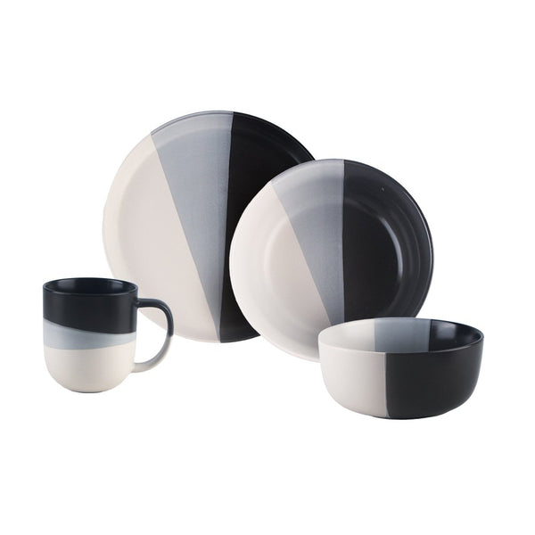 Vajilla Redonda 16 Piezas 4 Personas Zakia - Chefmaker.com.mx